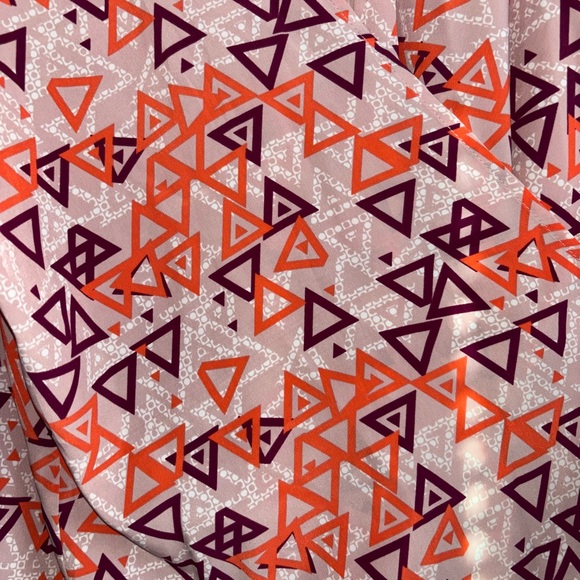 LuLaRoe KIDS Colorful Geometric Pattern Kimono - Picture 3 of 5